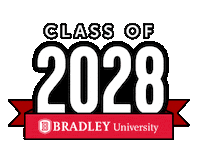Classof2028 Sticker by Bradley University