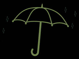Umbrella Raining GIF by Rae Does Beauty