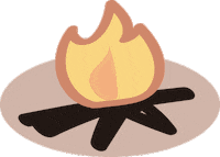 Fire Camping Sticker by JENDES