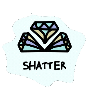 Plants Shatter Sticker by weNeed