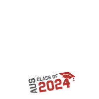Graduation Class Of 2024 Sticker by American University of Sharjah