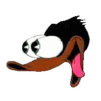 Daffy Duck Wow Sticker by reactionstickers