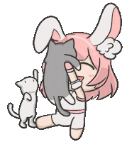 Bunny Easter Day Sticker by Lychee the Label