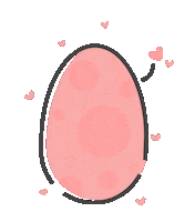 Easter Egg Sticker by Lychee the Label
