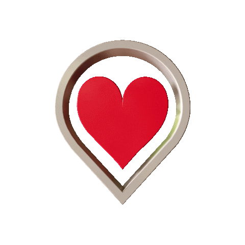 Heart Localizacao Sticker