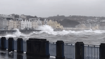 Storm Barra Brings Rough Seas to Isle of Man