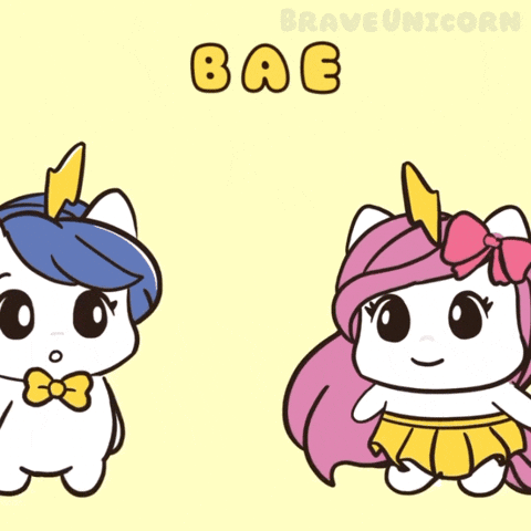 My Love Kiss GIF by Brave Unicorn