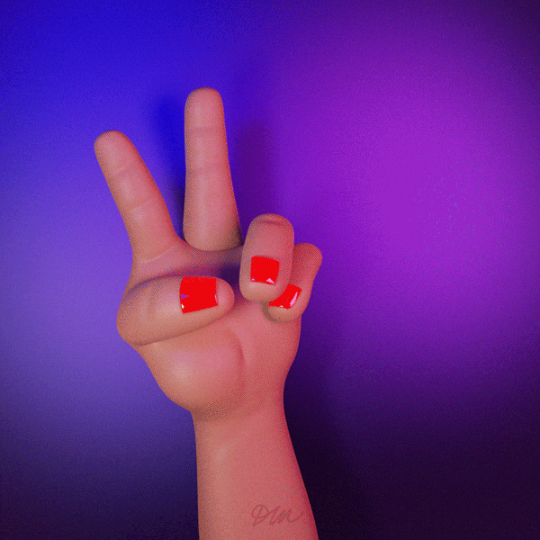 Peace Out GIF by Denyse®