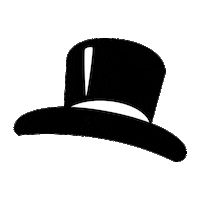 Top Hat Death Sticker by Mr. Peanut