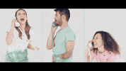 brightlightx2 phone watermelon gossip telephone GIF