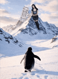 Penguin Emo GIF
