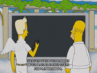 homer simpson angel GIF