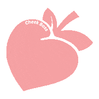 thecheekboss peach cheeky peachy staycheeky Sticker