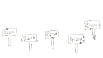 白 Bid Sticker