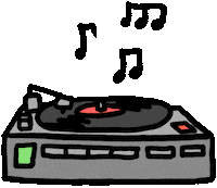 Party Scratching Sticker by Ruppert Tellac