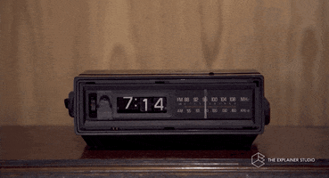 Clock Alarm GIF by The Explainer Studio