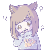 Majilustra cat what gato nina Sticker