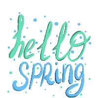 Spring Hello Sticker