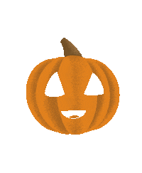 Orange Pumpkin Sticker by Influencer.bg