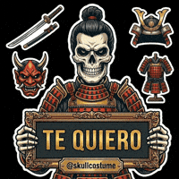 Te Amo Skull GIF