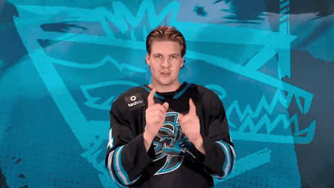San Jose Finger Guns GIF by San Jose Barracuda