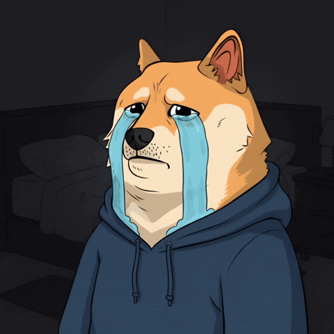 Sad Shiba Inu GIF by Doge Pound
