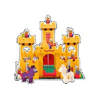 FrankyT_Lego yellow lego castle fortress Sticker
