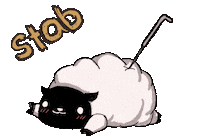 Tired Sheep Sticker