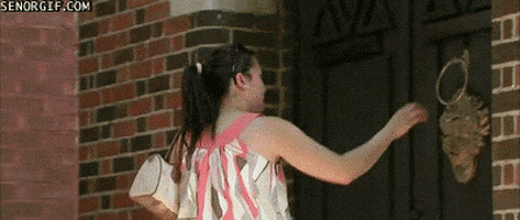 knock knock monster GIF by Cheezburger