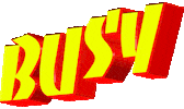 busy text Sticker