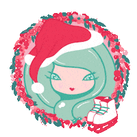Santa Claus Christmas Sticker by Vanesa Longchamp