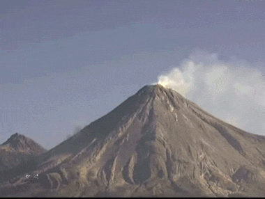 volcano blows GIF