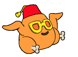 Friends Thanksgiving Sticker by Firebox
