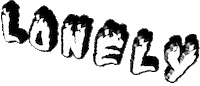 lonely text Sticker