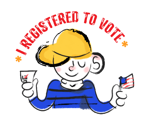 unofficialcommittee giphyupload vote voting register Sticker