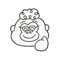 Gorilla 讚 Sticker