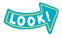 Look Arrow Sticker by Mighty Hands