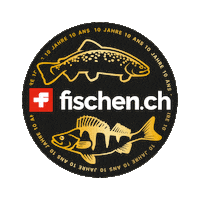 fischench fishing angeln trout perch Sticker