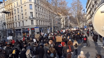 Teachers Strike in Lyon Amid Nationwide Protests Over COVID Safety in French Schools