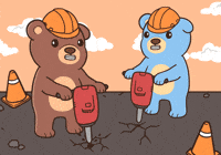 Working Teddy Bear GIF by BEARISH