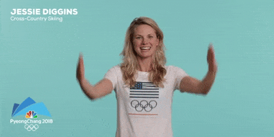 pyeongchang 2018 jessie diggins GIF by NBC Olympics