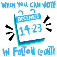 Vote Early Fulton County Sticker by Creative Courage
