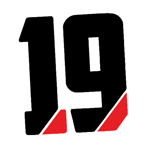 19summers summer red black beard Sticker