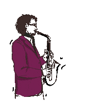 Live Music 70S Sticker