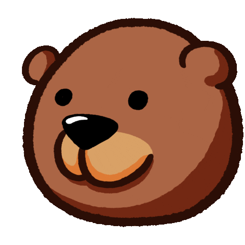 Bear Rolling Sticker