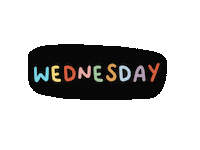 Illustration Wednesday Sticker