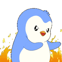 Fire Laughing Sticker by Pudgy Penguins