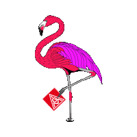 Tag Der Arbeit Flamingo Sticker by IG Metall
