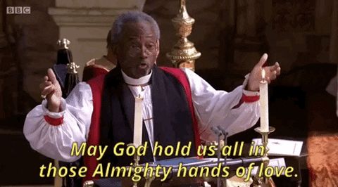 royal wedding may god hold us all in those almighty hands of love GIF by BBC