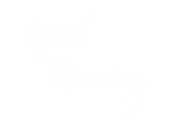 Good Morning Lettering Sticker